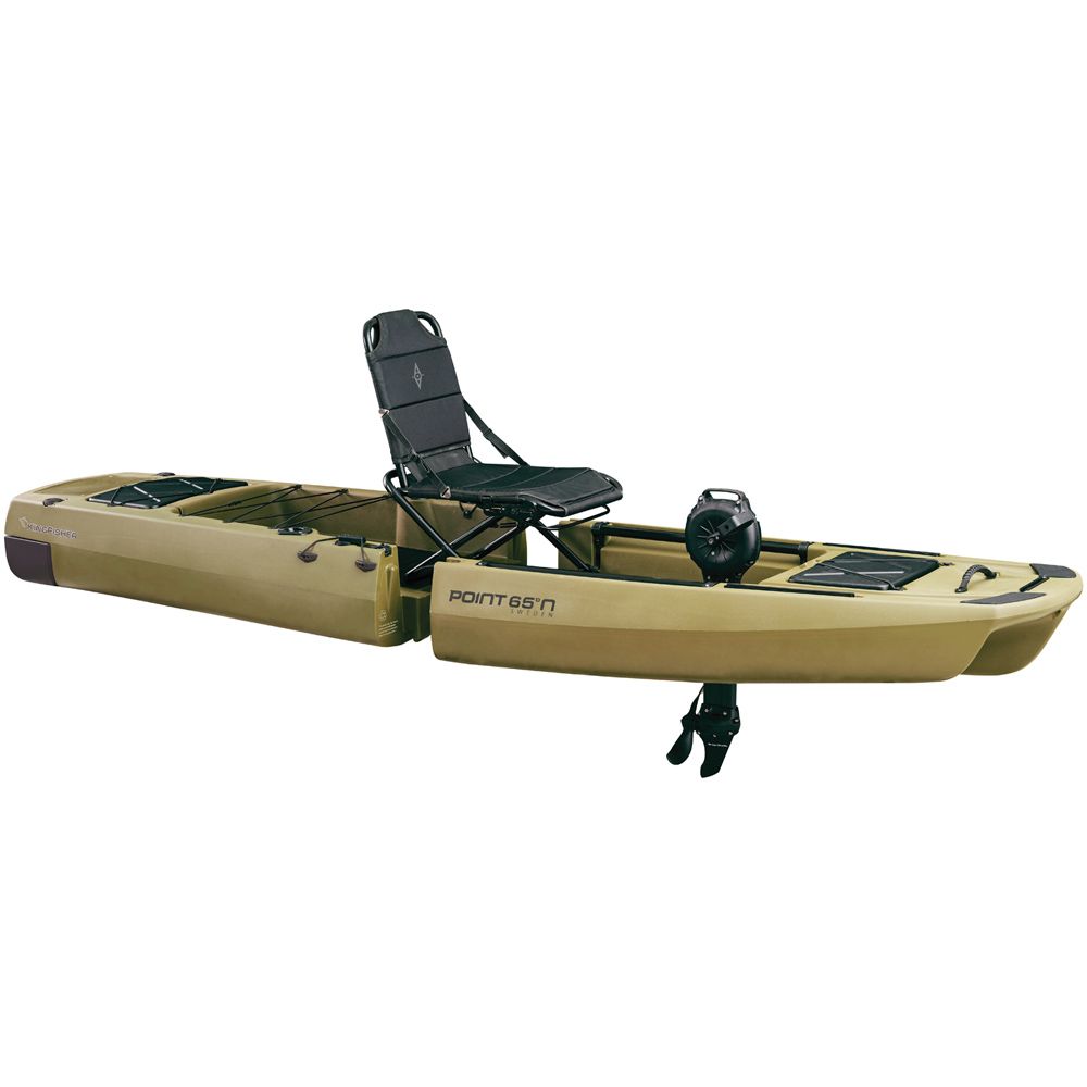 Point 65 Sweden KingFisher Solo Modular Fishing Kayak With Impulse Drive