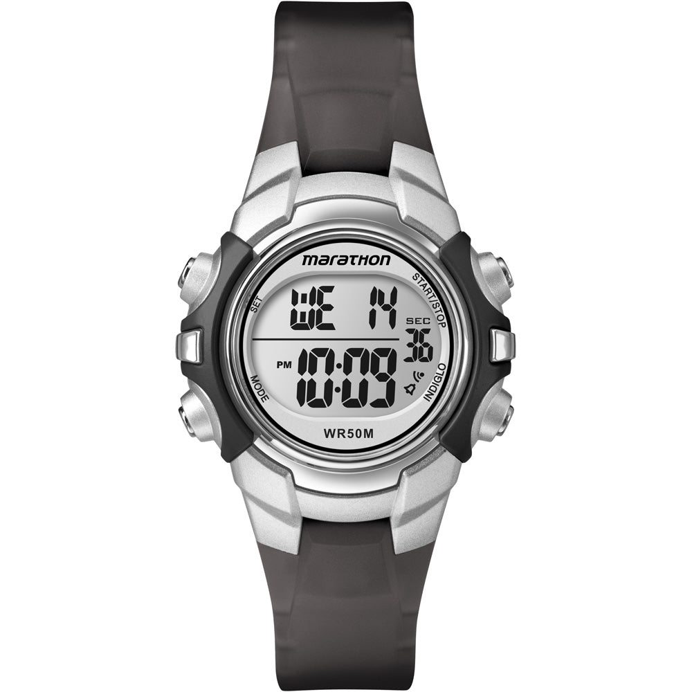 Timex Marathon Digital Mid-Size Watch - Black/Silver [T5K805]