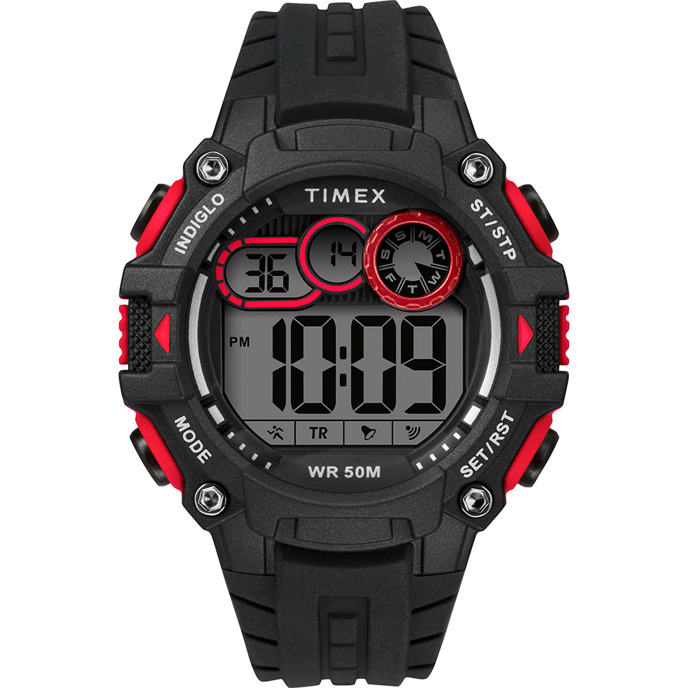 Timex Mens Big Digit DGTL 48mm Watch - Red/Black [TW5M27000JV]