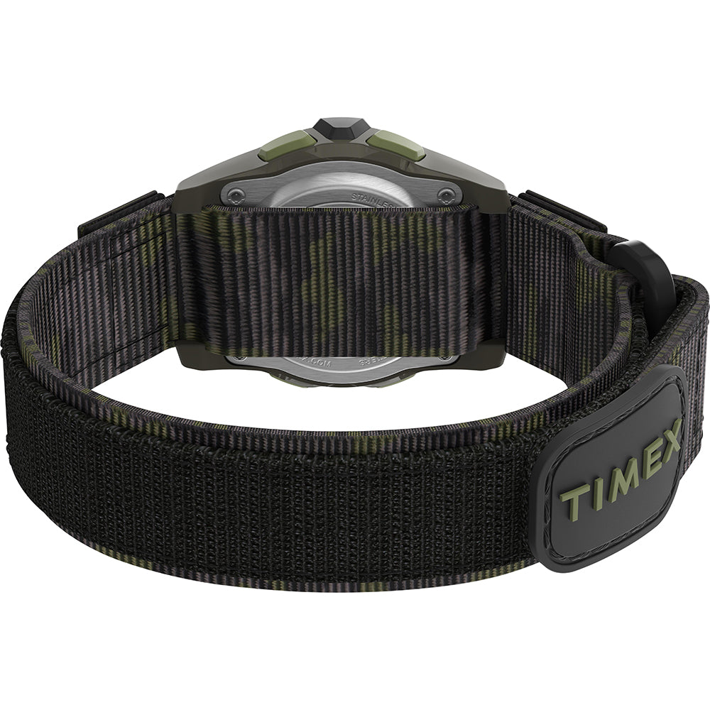 Timex Kids Digital 35mm Watch - Green Camo w/Fastwrap Strap [TW7C77500XY]