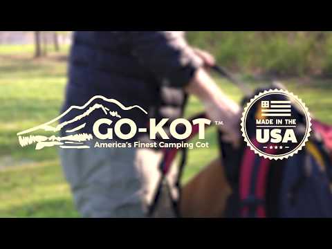GO-KOT Premium Camping Cot with Carrying Bag