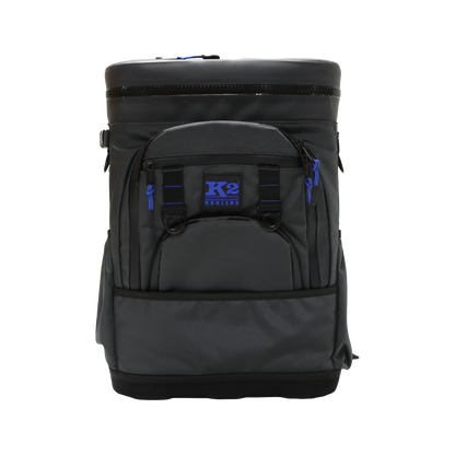 K2 Coolers Backpack Cooler Dark Grey Front View | North Star Fox